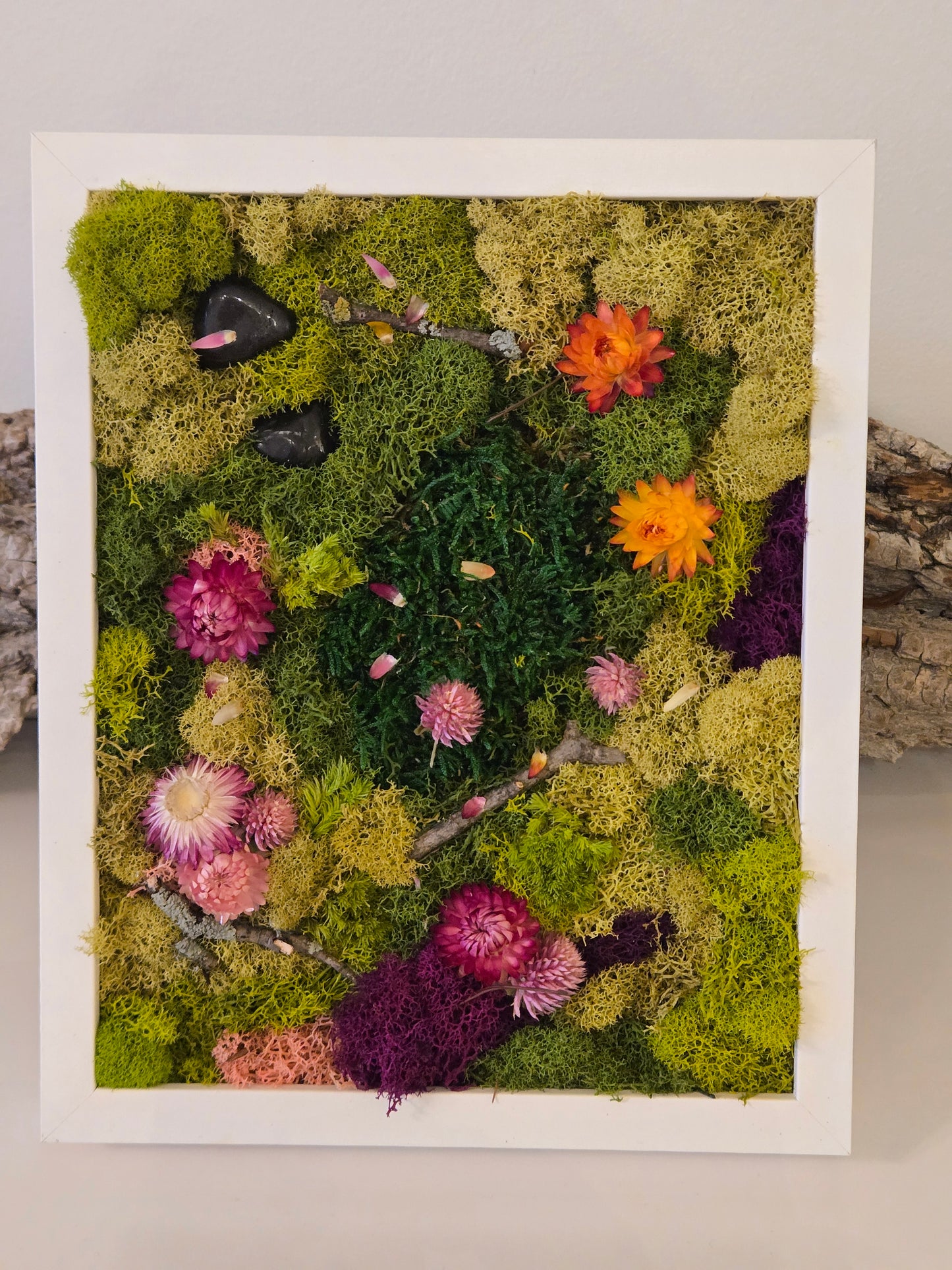 Flower Garden on S/M White Frame