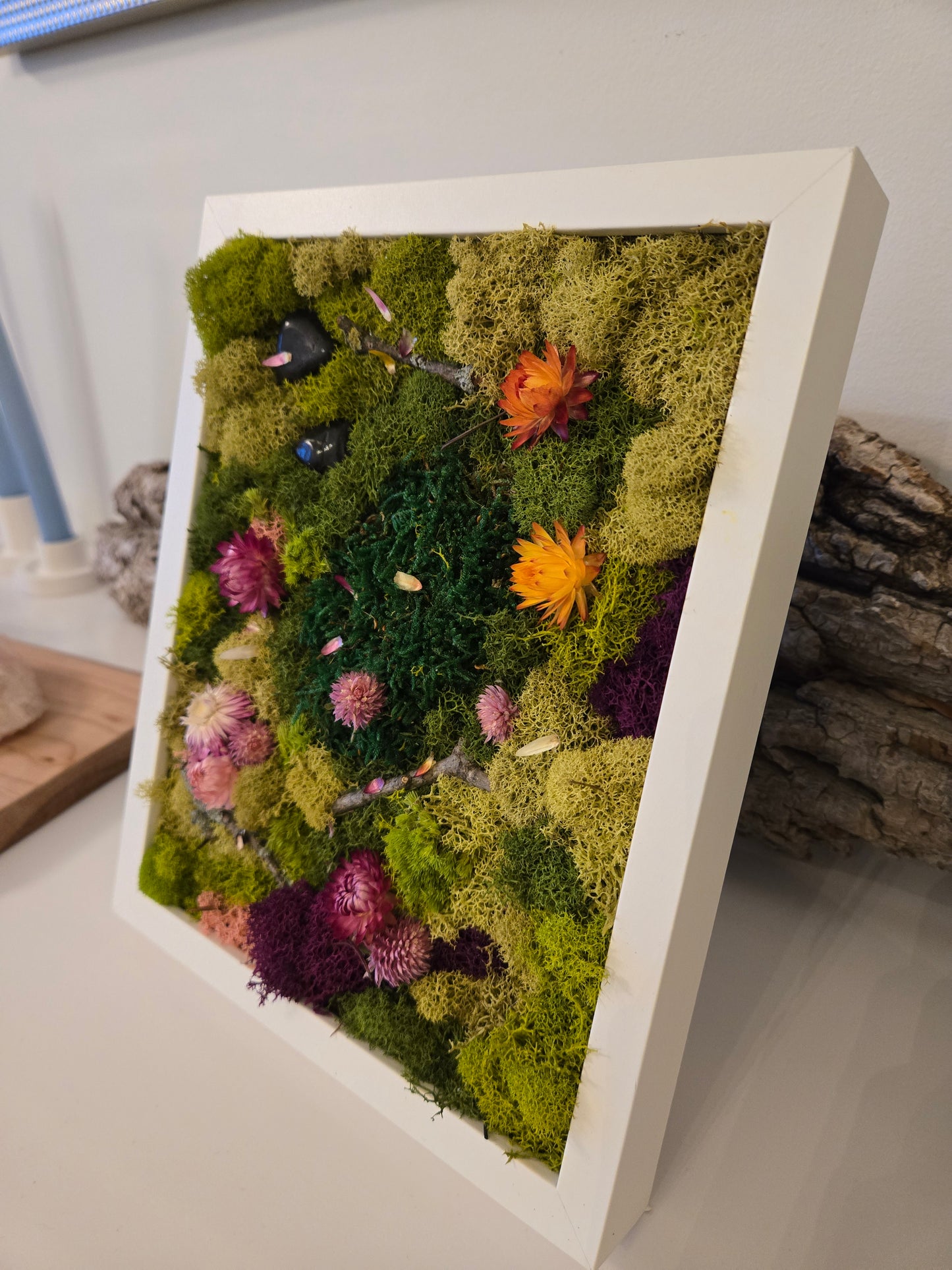 Flower Garden on S/M White Frame