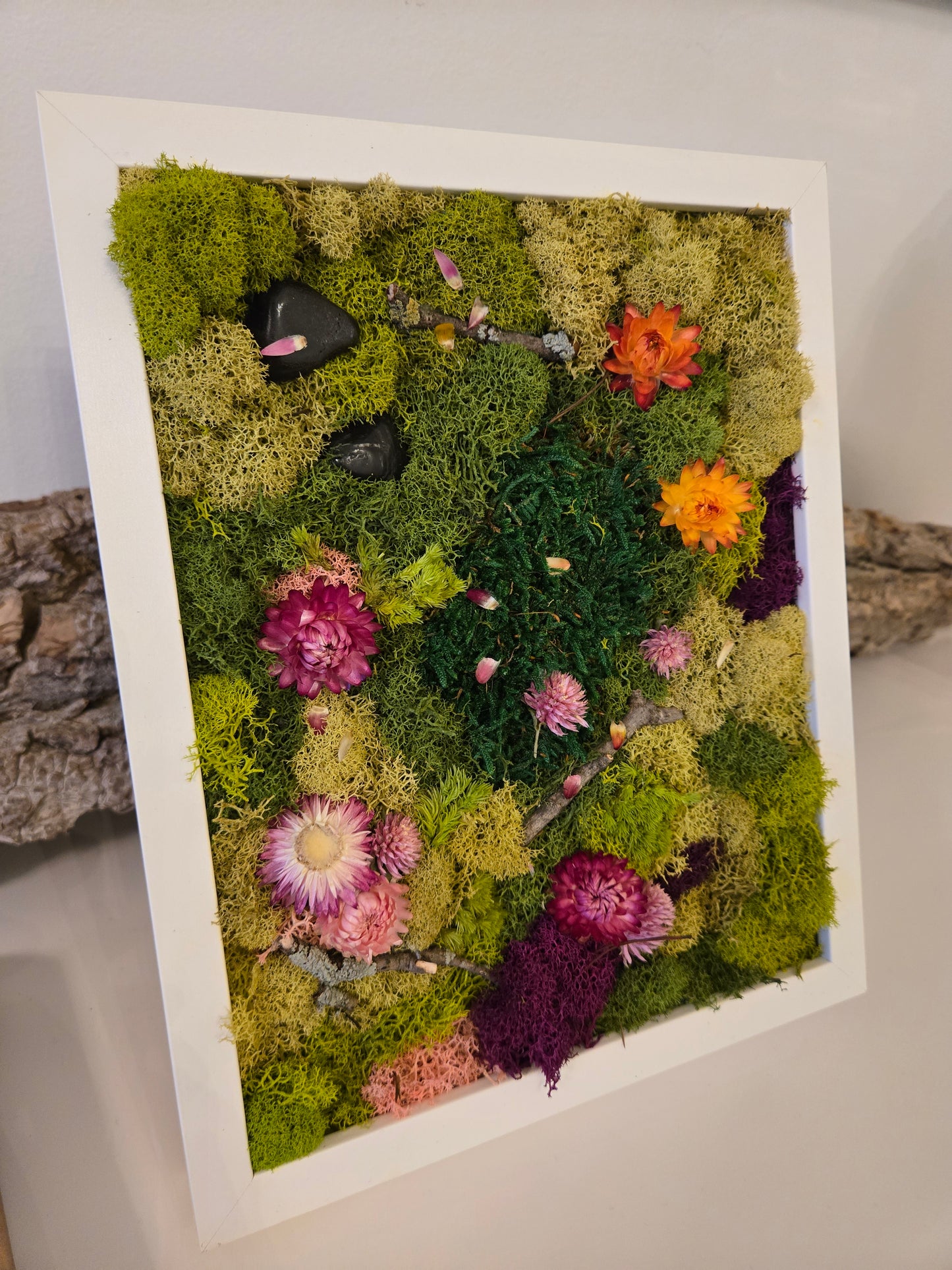 Flower Garden on S/M White Frame