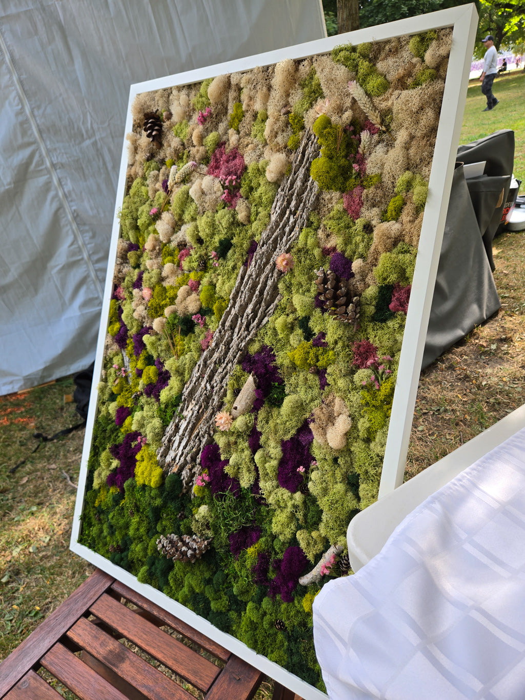 Forest Floor With Bark - Moss Art