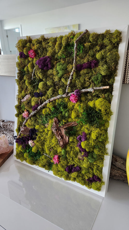 Green Earth In Colour - Moss Art