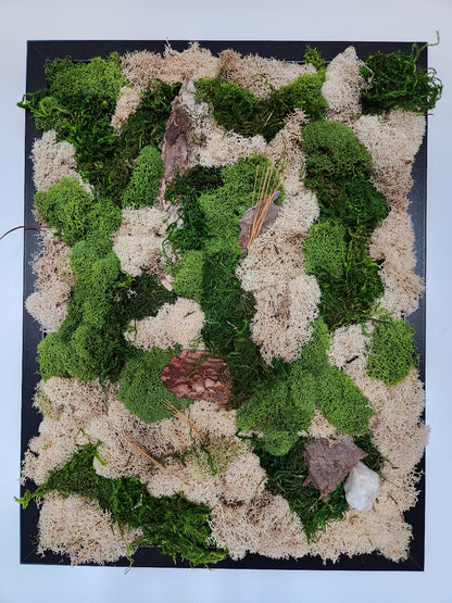 Forest Floor Nude & Green Moss - Moss Art