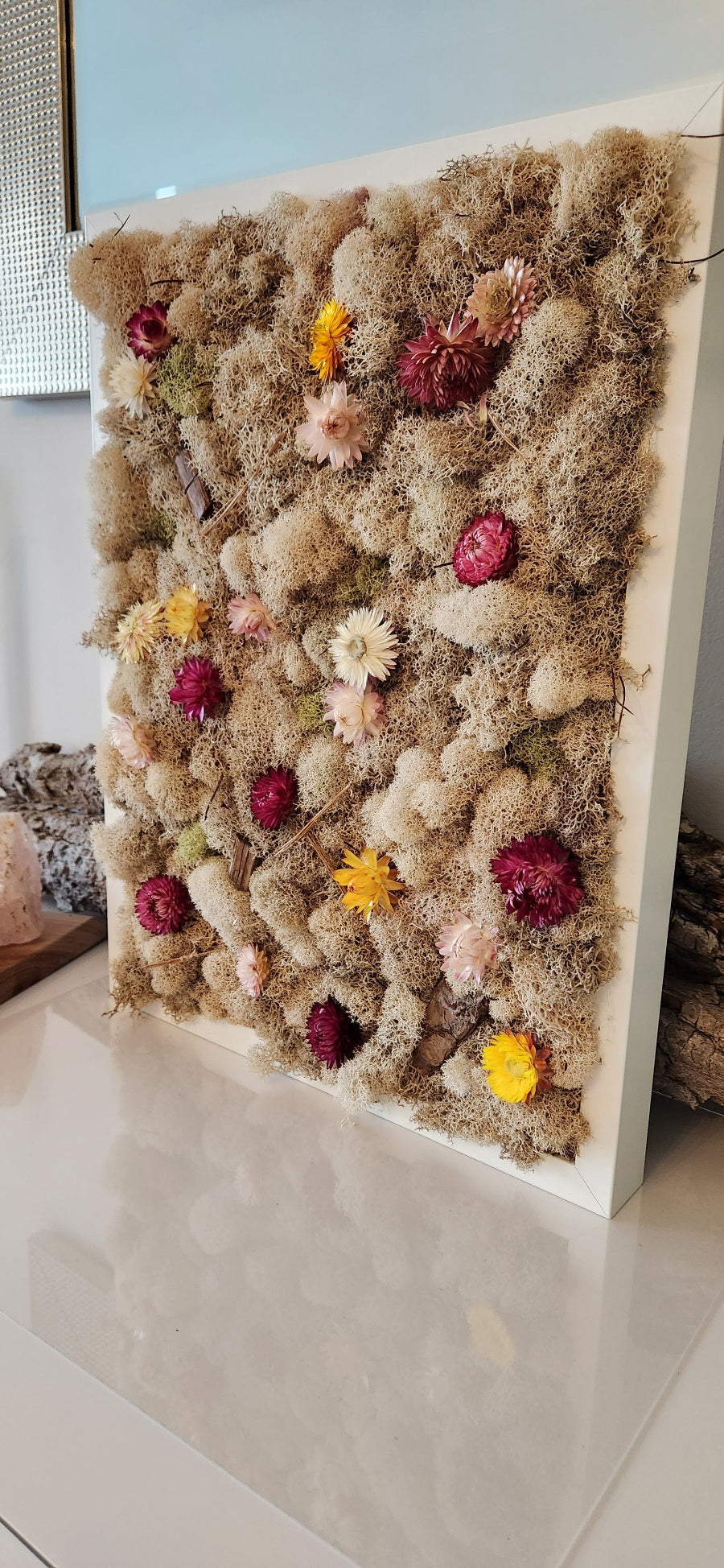 Nude Moss & Flowers - Moss Art