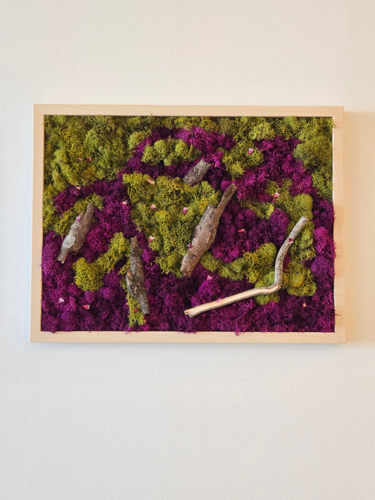 Green & Deep Purple Moss