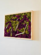 Deep Purple & Green Moss - Moss Art