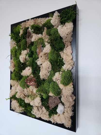 Forest Floor Nude & Green Moss - Moss Art