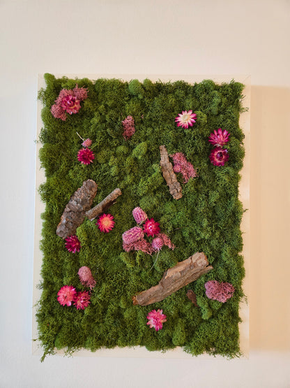 Enchanted Forest With Pink - Moss Art