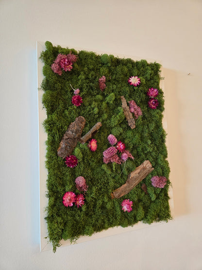 Enchanted Forest With Pink - Moss Art