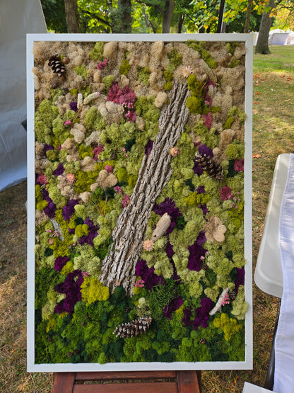 Forest Floor With Bark - Moss Art