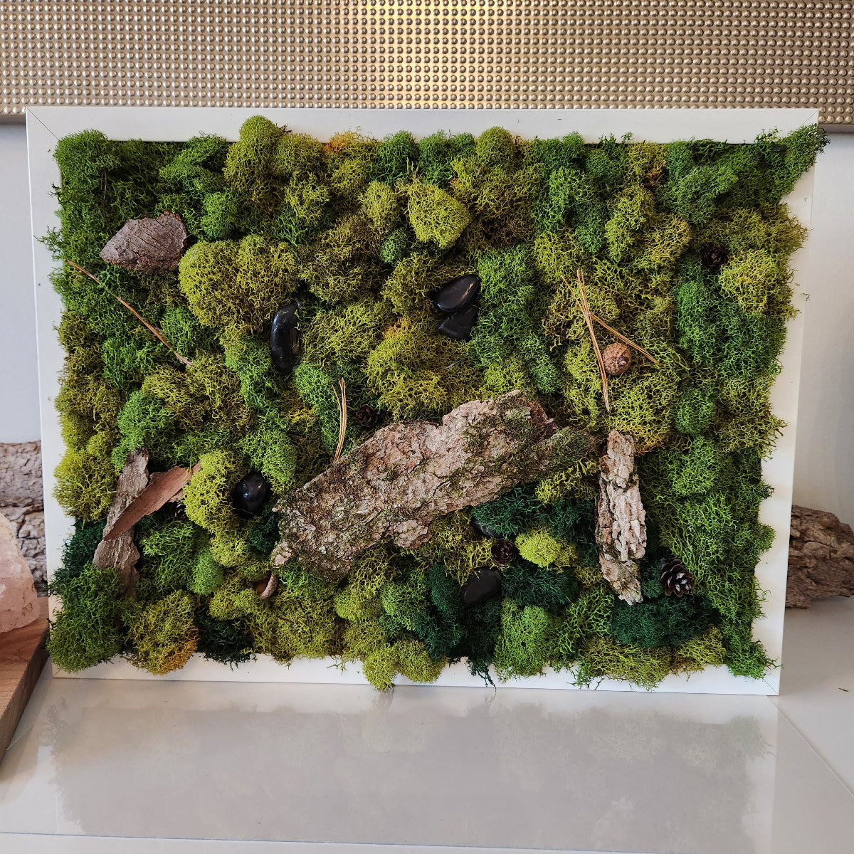 Green Earth With Bark
