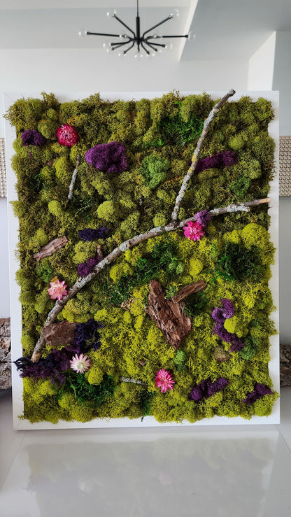 Green Earth In Colour - Moss Art