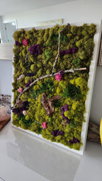 Green Earth In Colour - Moss Art