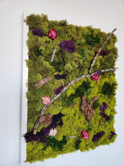 Green Earth In Colour - Moss Art