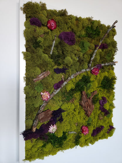 Green Earth In Colour - Moss Art