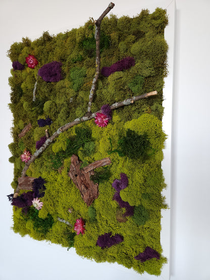 Green Earth In Colour - Moss Art