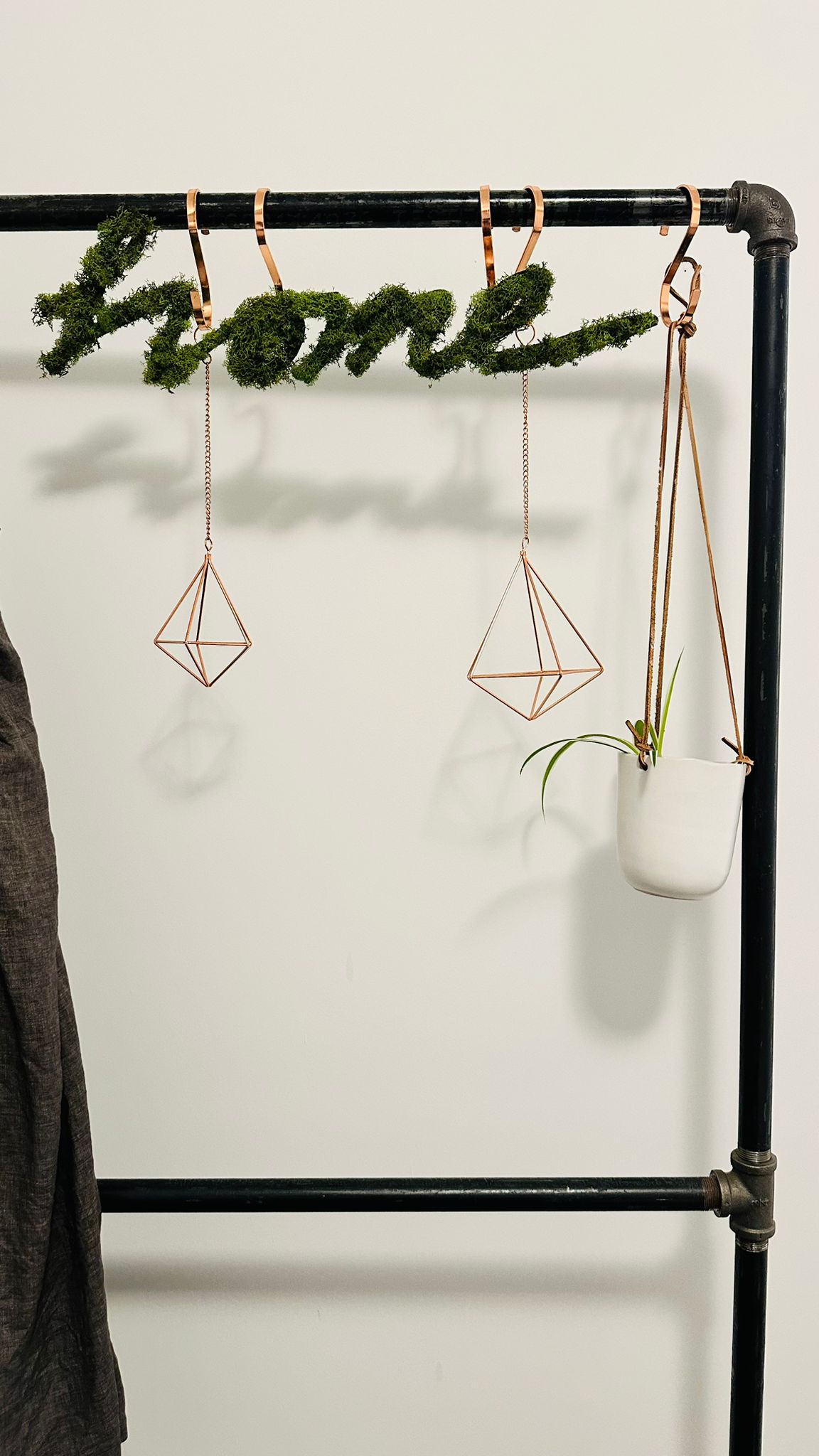 Mossy 'Home' Sign