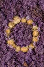 Nude flowers on purple moss fine art print