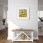 Sunday - Pastel Pink Moss Wall Art Print, Floral Decor